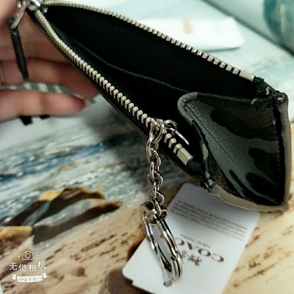 COACH CARD CASE KEY POUCH LEOPARD PRINT NWT - Picture 7 of 8